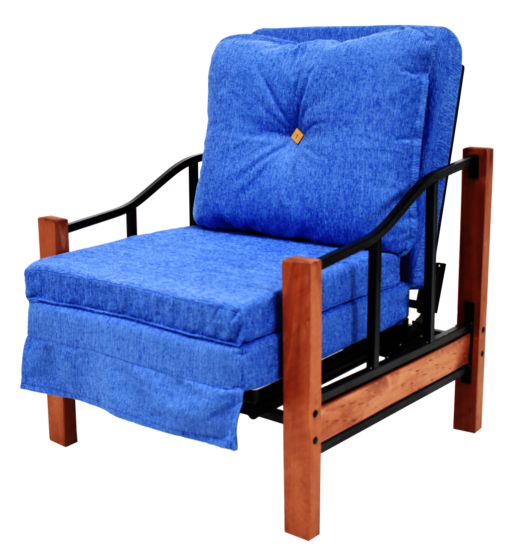 Sillón Futón Cama Ranco Azul