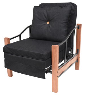 Sillón Futón Cama Ranco Negro