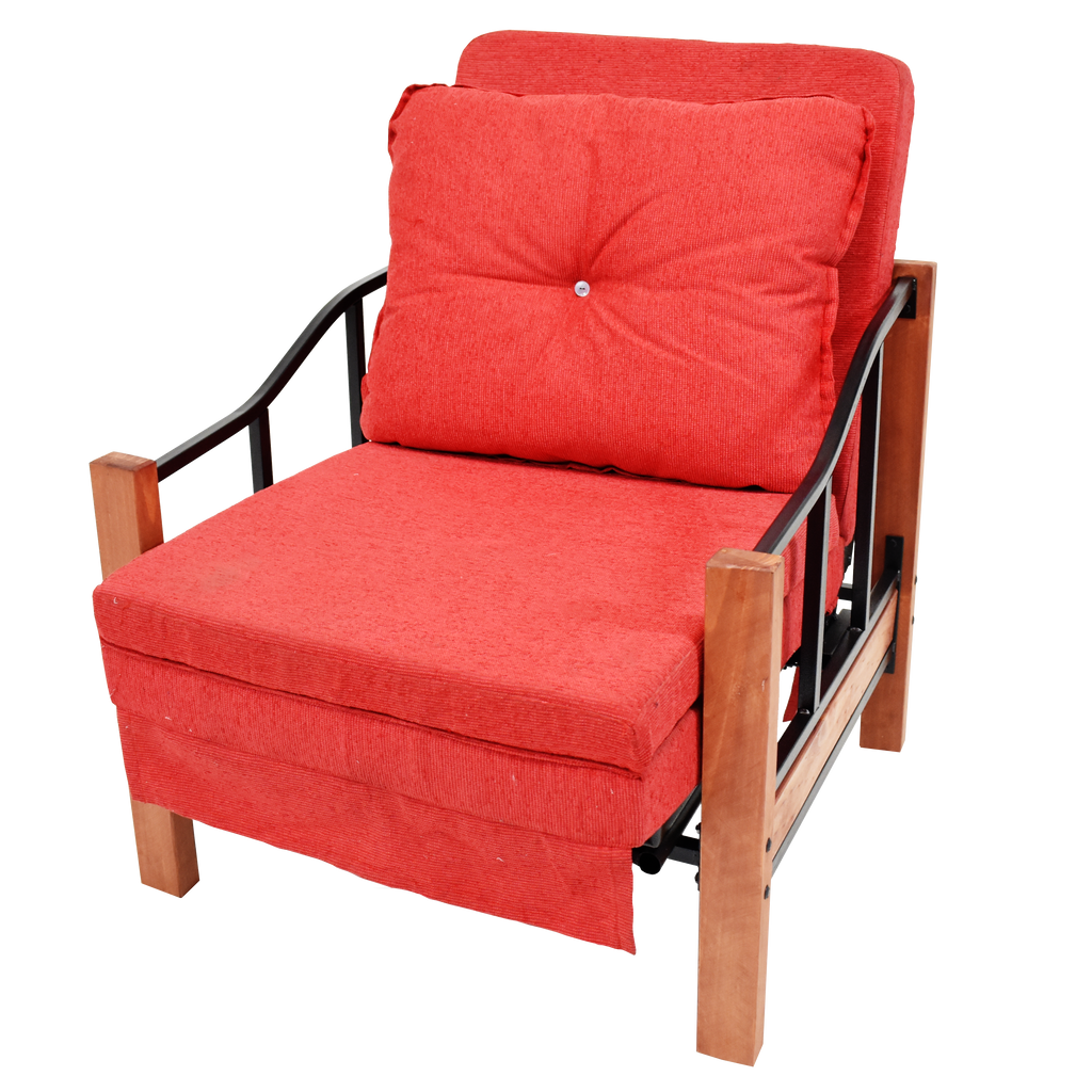 Sillón Futón Cama Ranco Rojo