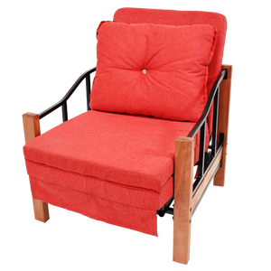Sillón Futón Cama Ranco Rojo