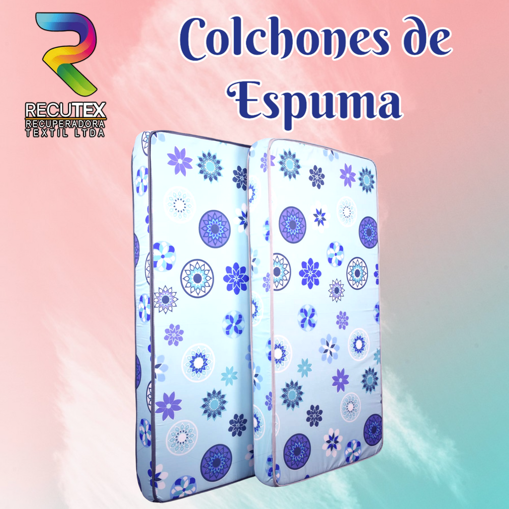 COLCHON DE ESPUMA LISO 15CM DENSIDAD 15