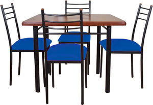 Comedor Ranco 4 Sillas Azul