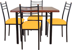Comedor Ranco 4 Sillas Mostaza