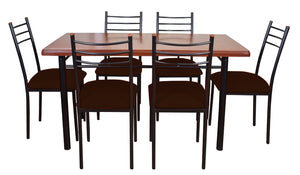 Comedor Ranco 6 Sillas Chocolate