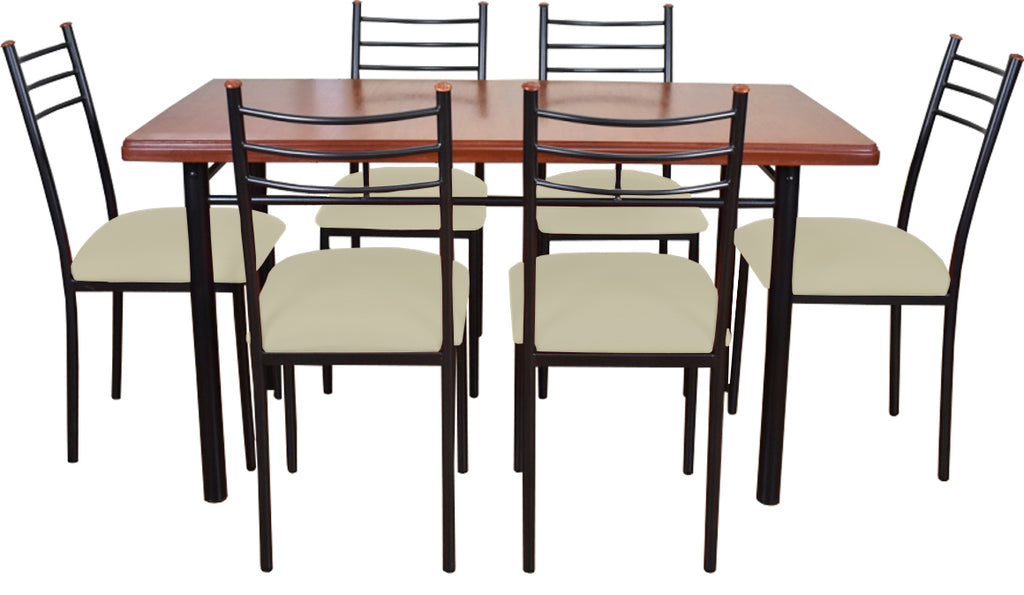 Comedor Ranco 6 Sillas Crudo