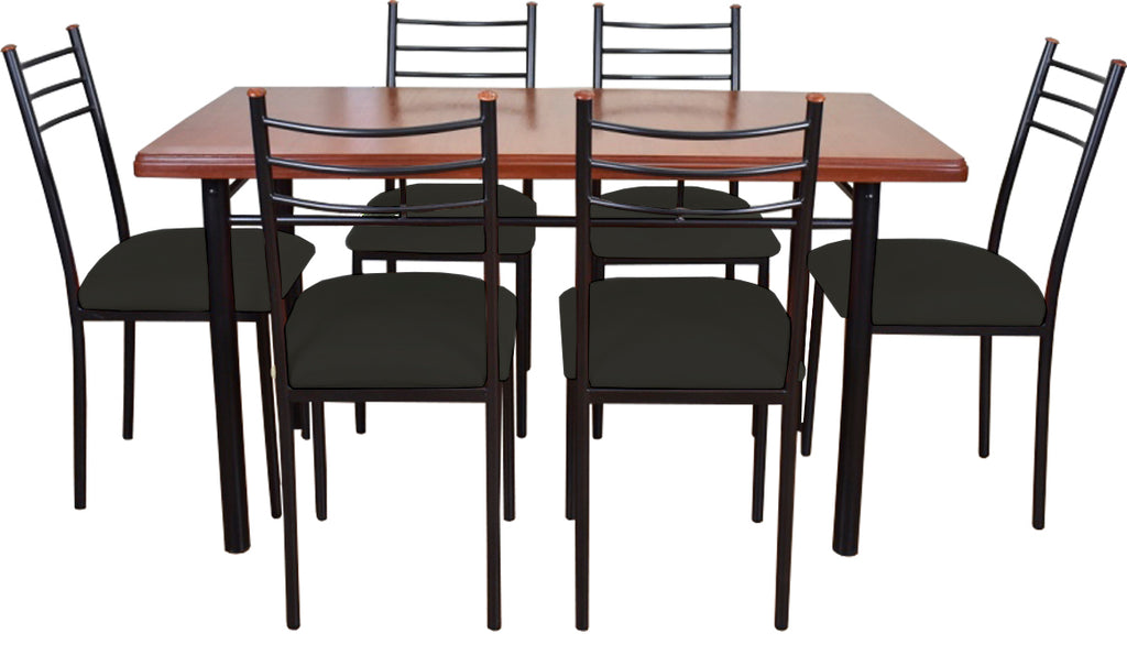Comedor Ranco 6 Sillas Negro