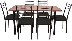 Comedor Ranco 6 Sillas Negro