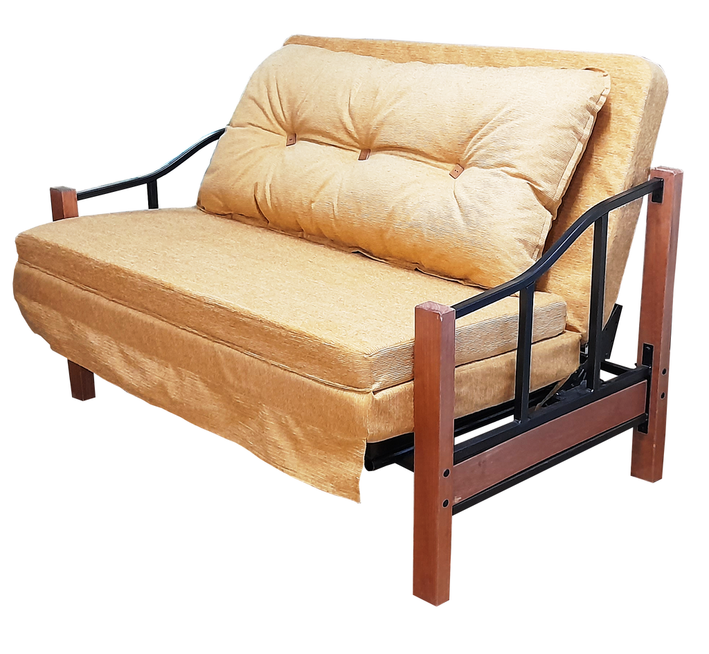 Sofá Futón Cama Ranco Mostaza