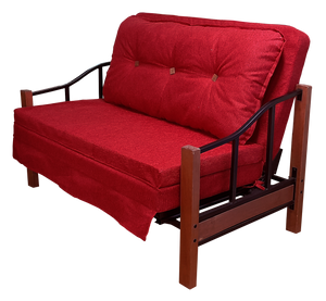 Sofá Futón Cama Ranco Rojo