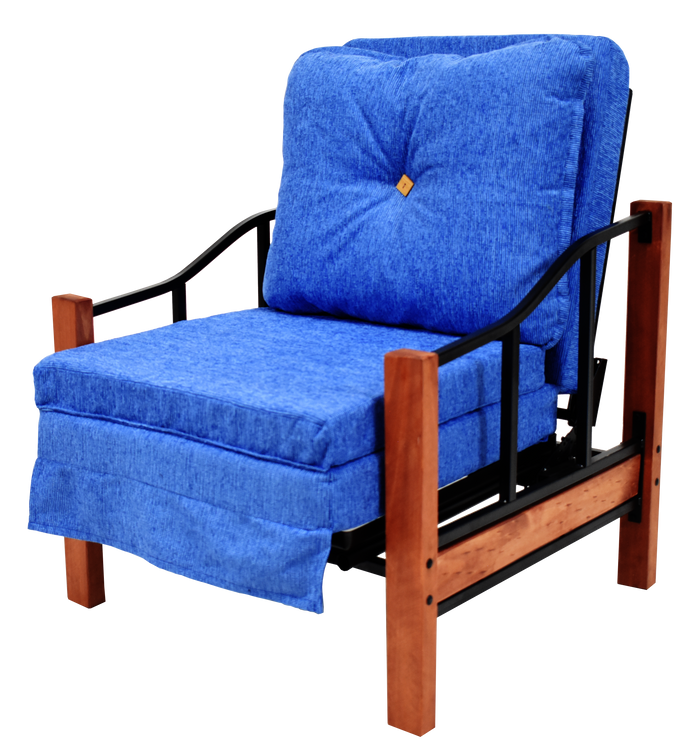 Sillón Futón Cama Ranco Azul