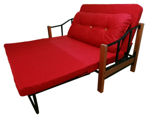 Sofá Futón Cama Ranco Rojo